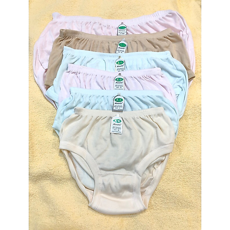 (1 Pcs/ 3 Pcs) Cd Miniola Celana Dalam Wanita Kaos Halus