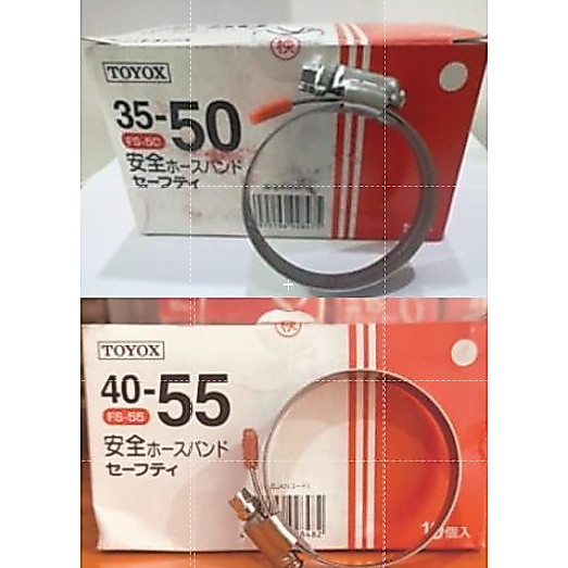 GARANSI READY KLEM TOYOX FS-40 FS-50 FS-55 FS-70 KLEM SELANG TOYOX FS40 27-40MM FS50 35-50MM FS55 40