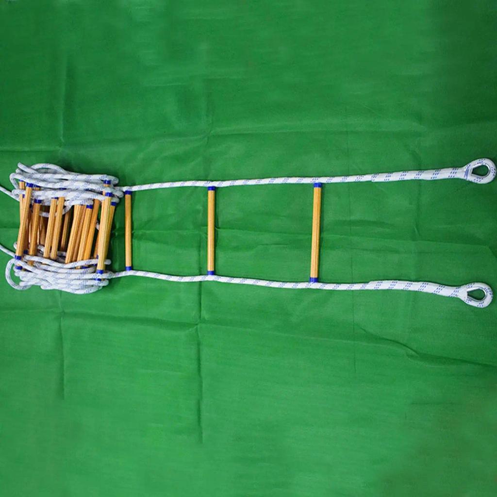 Fire Rope Ladder, Flame Resistant Rope Ladder for Fast to Deploy Portable Fast Deploy Kids Adults St