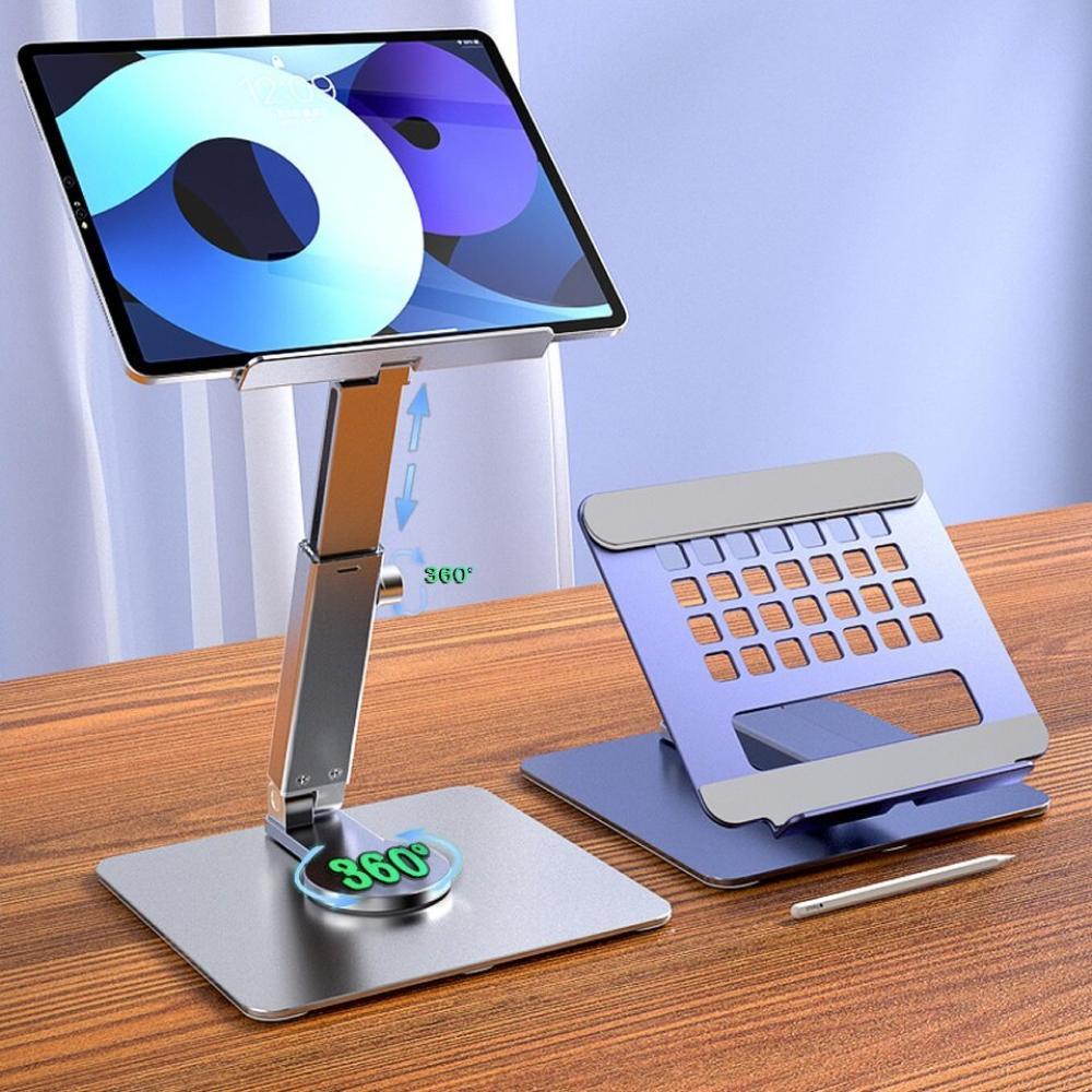 COD Stand Holder Dudukan Tempat Tablet Tab PC Desktop 4 – 13 Inch Di Meja Lantai Model Lipat Leher P