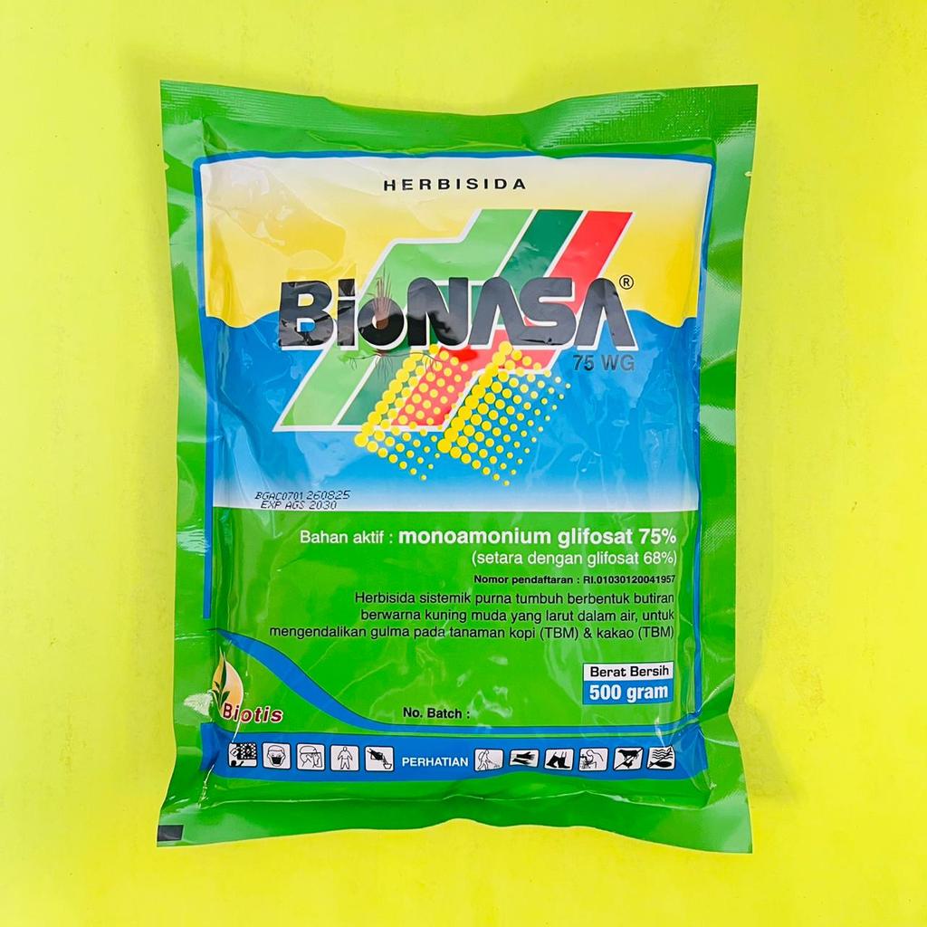 Herbisida sistemik purna tumbuh efektif untuk gulma teki BIONASA 75WG isi 500gr dari BIOTIS