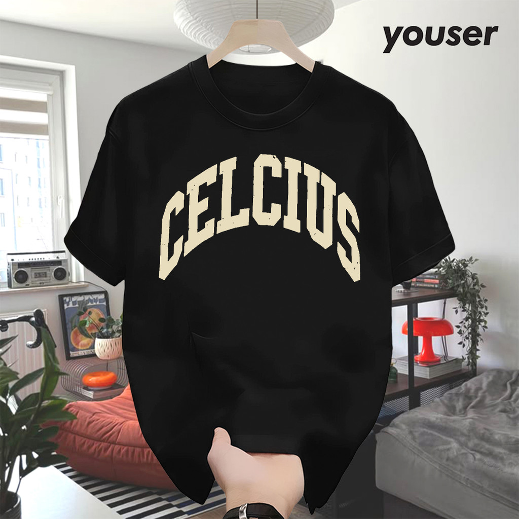 Youser Kaos Pria CELCIUS Distro Retro Premium Cotton Baju Kaos Pria Original Atasan Lengan Pendek Ke