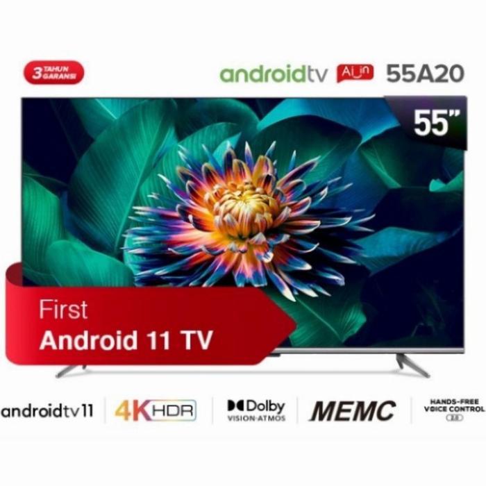TCL Android Smart Tv 55inch 55A20