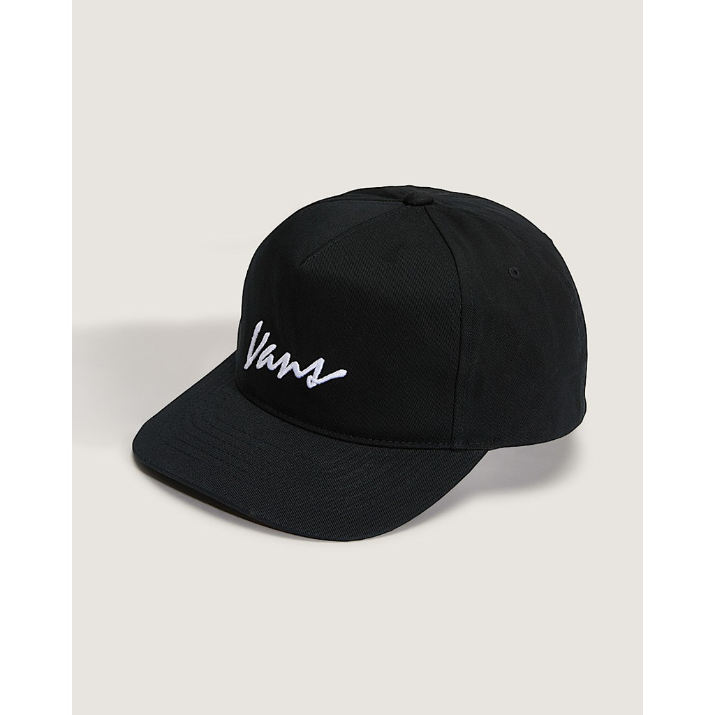Topi Vans Classic Script Snapback Hat Black | Snap Cap | Vans Indo
