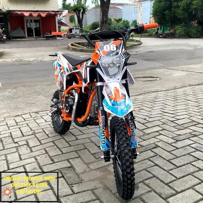 MOTOR MINI TRAIL 110CC SYMOTOS MANUAL RING 1412 MESIN 4TAK - Merah