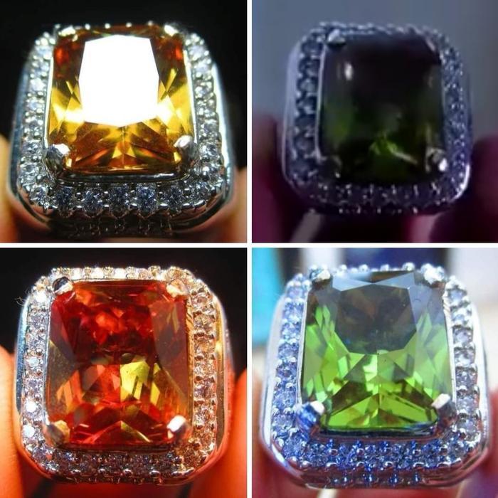 Cincin permata zultanite berubah warna