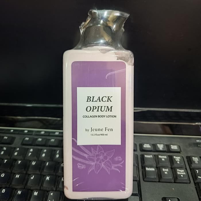 PROMO  BLACK OPIUM COLLAGEN BODY LOTION By Jeune Fen 400ml TERMURAH
