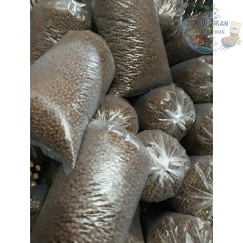 Pakan ikan ukuran 3MM 500 Gram - makanan ikan  lele , nila ,koi, bawal,ikan hias dll / bibit ikan di