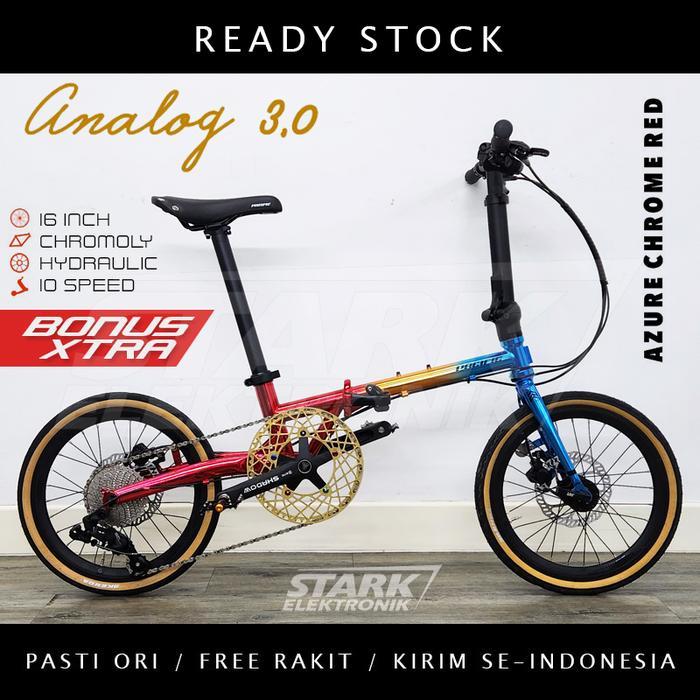 PROMOO Pacific ANALOG 3.0 Chromoly Sepeda Lipat Folding Bike