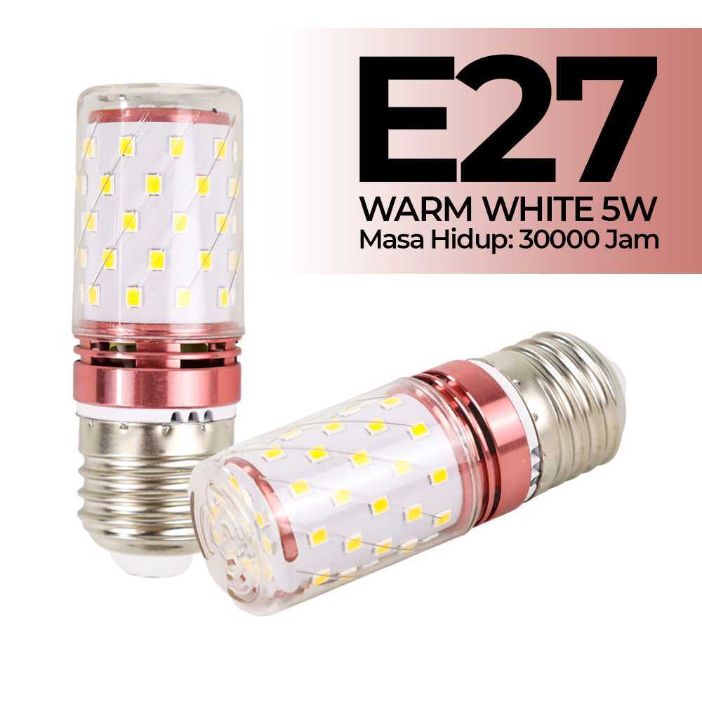 Pookin Lampu LED Bohlam E27 Warm White 5W - PK605 Alanmasbro10