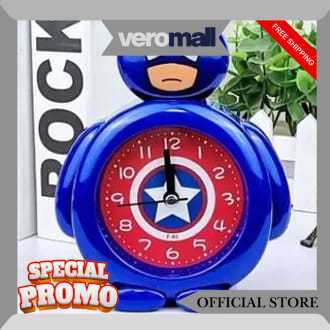 Jam Alarm Karakter Avanger / Spiderman / Ironman / Captain Amerika TLG