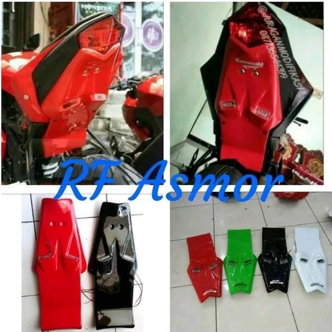 TERLARIS UNDERTAIL + LAMPU SEN NINJA RR MONO FENDER NINJA 250 RR MONO TAIL TIDY