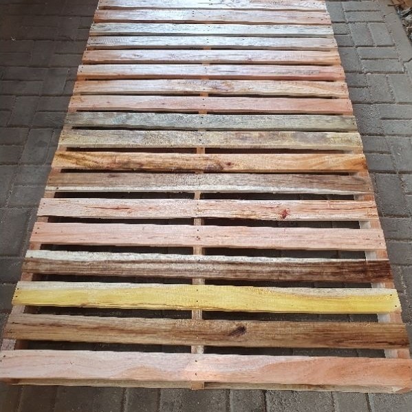Palet Kayu Lokal (160x100x12)(180x100x12) untuk Dipan Kasur, Tatakan Barang