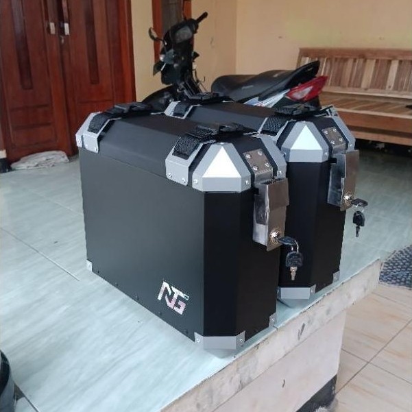 NEW Side Box Pannier Galvanis 24 Liter Dengan Lis [terbaik][terlaris]