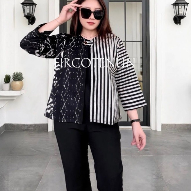 Outer Nikita - Atasan Tenun Wanita - Outer tenun Troso - Blouse Tenun Troso