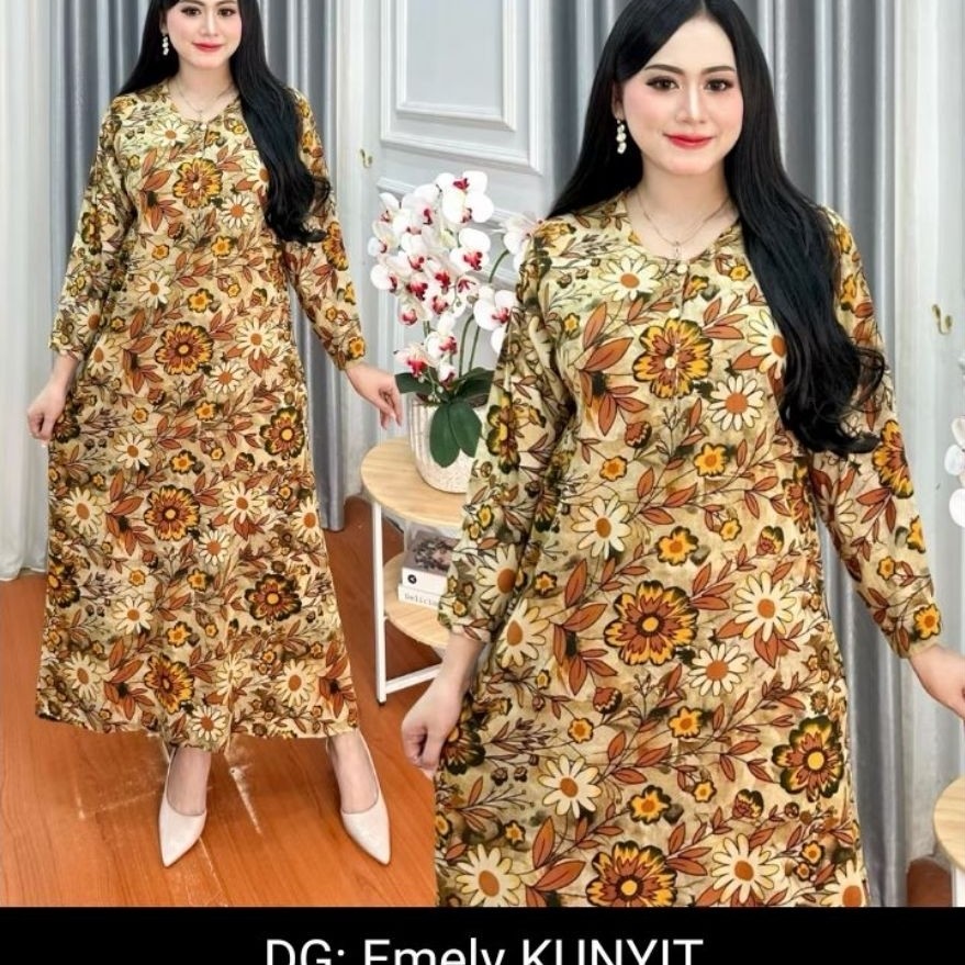 daster rayon panjang busui friendly panjang 130 LD 110