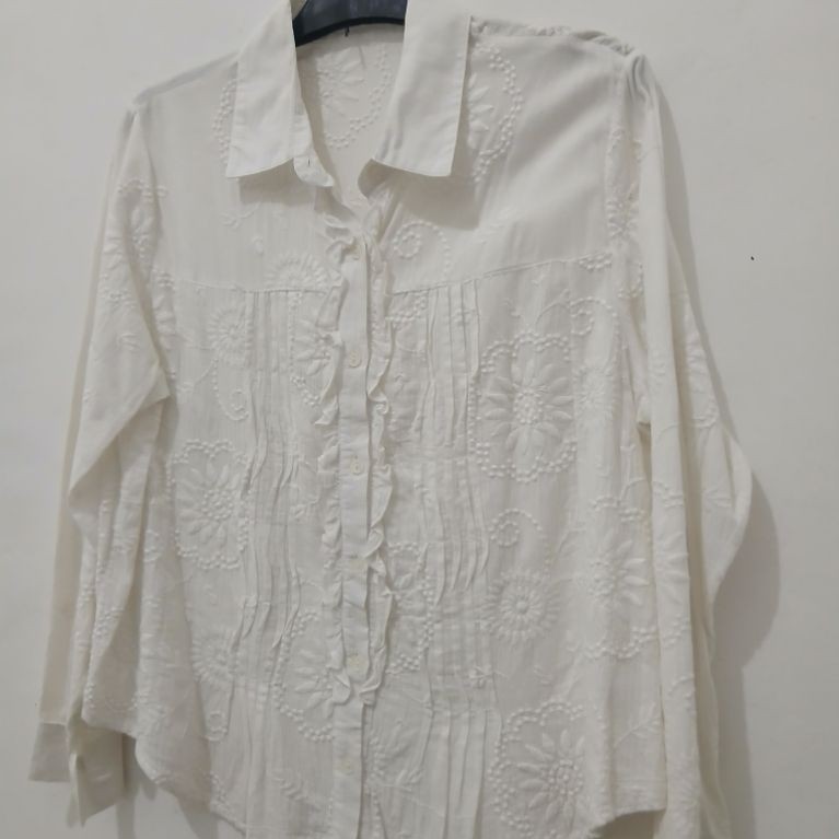 Preloved blouse bordir