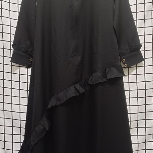 Gamis Hitam wanita Size XS || KAISYA