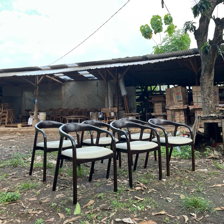 Kursi Cafe Kayu Jati Minimalis Kursi Makan Kayu Jati Kursi Resto Kayu Jati Kursi Makan Kombinasi Dud