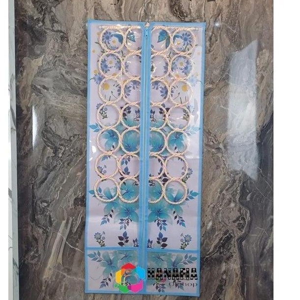 Hanafia Rak Jilbab Jumbo Ring Motif Bunga Hanger Hijab Syal Kerudung Jilbab