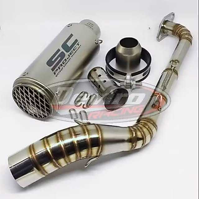 Knalpot SC-Project CR-T with Mesh Full System NMAX 155 / AEROX 155 VVA