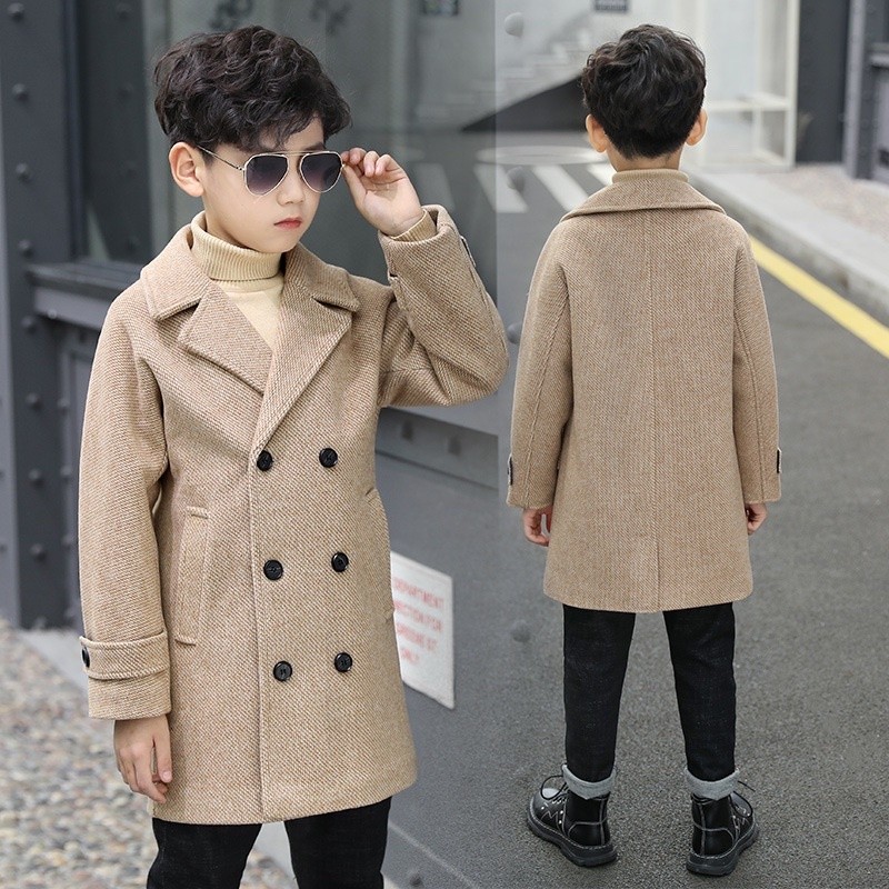 ZAYN Kids wool coat premium import hangat mantel anak cowok boys jacket