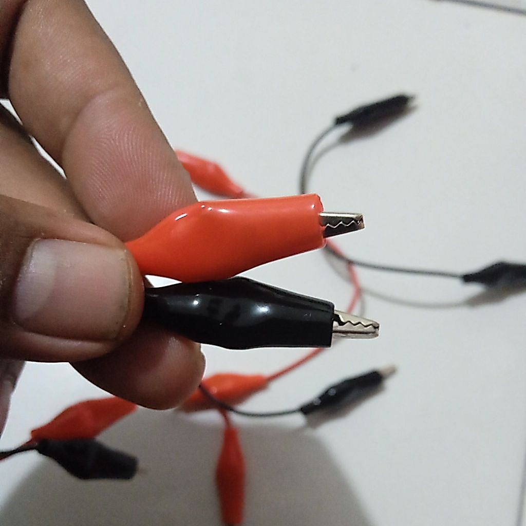 Kabel Jepit Buaya Flexibel Kabel Aligator Elektronik Kabel Penjepit Buaya Flexibel Hitam Merah