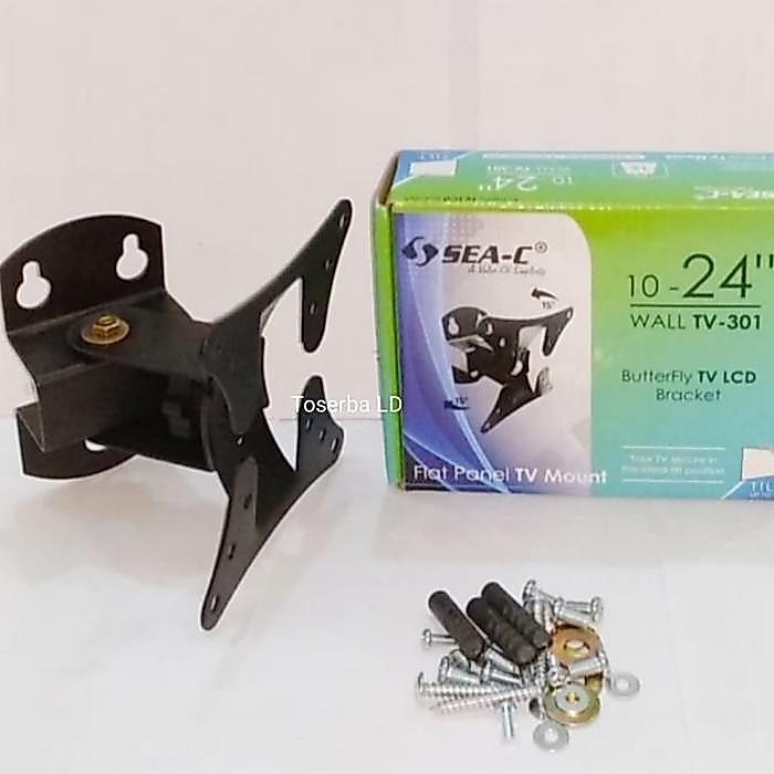 Bracket Braket Butterfly TV/LCD/Monitor Swivel Max 24"