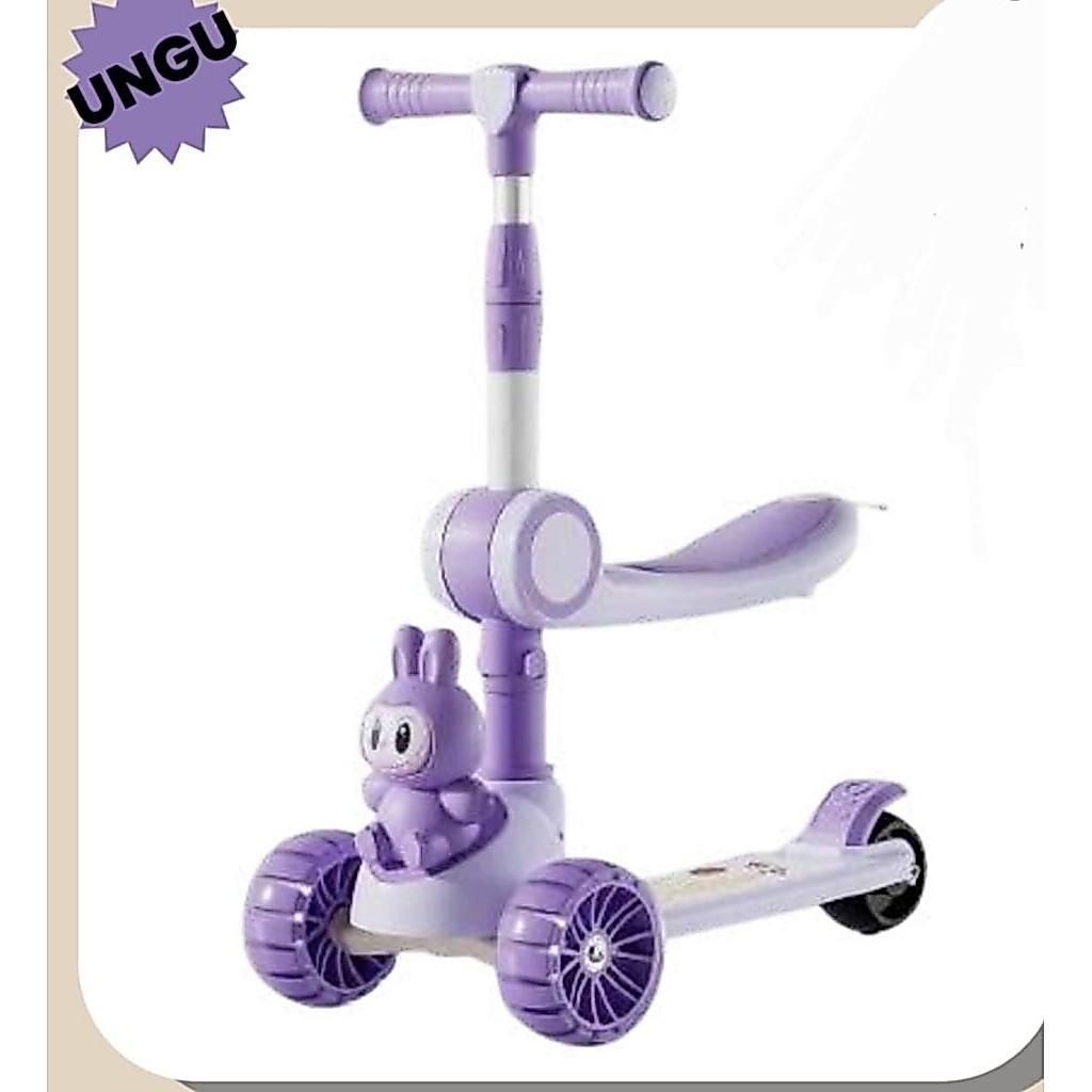 Scooter Exotoc Anak Roda 3 Ada Dudukan + Lampu dan Music Scooter Otoped Anak
