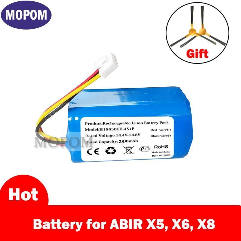 New 2800mAh Li-ion Battery Pack For ABIR X5, ABIR X6, ABIR X8 Robot Vacuum Cleaner
