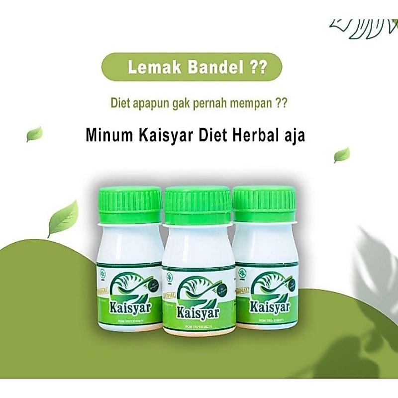 JAMU DIET HERBAL KAISYAR - READY STOCK - Kaisyar Diet Herbal (FREE GIFT) BPOM : TR213358271