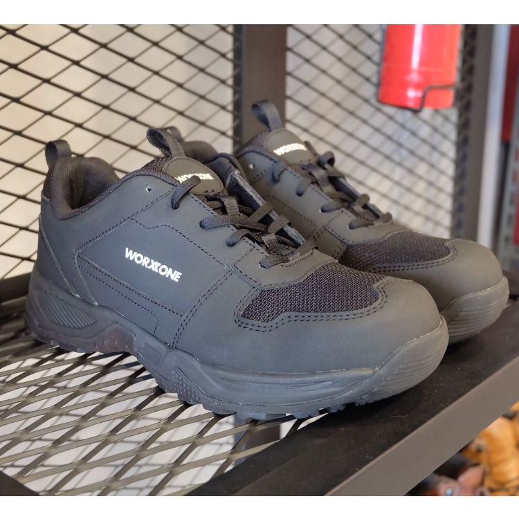 Sepatu Safety Pria - Worx One 104 Black / Sepatu Safety Sport - Worx One 104 Black