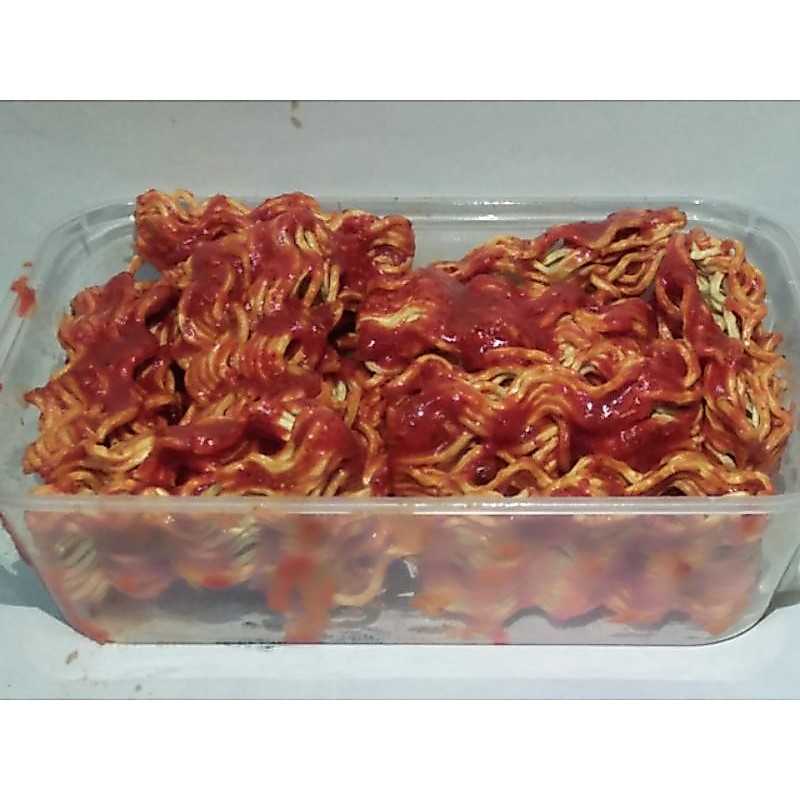 Mie keriting 230gram box 750 ml | mi kriting bumbu basah