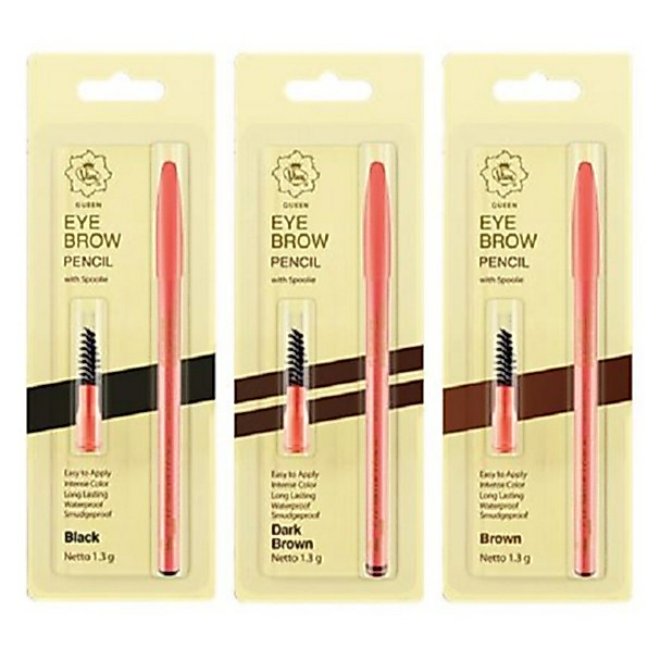 Viva Queen Eye Brow Pencil with Spoolie (Limited Edition) - celak viva - alis viva pensil alis