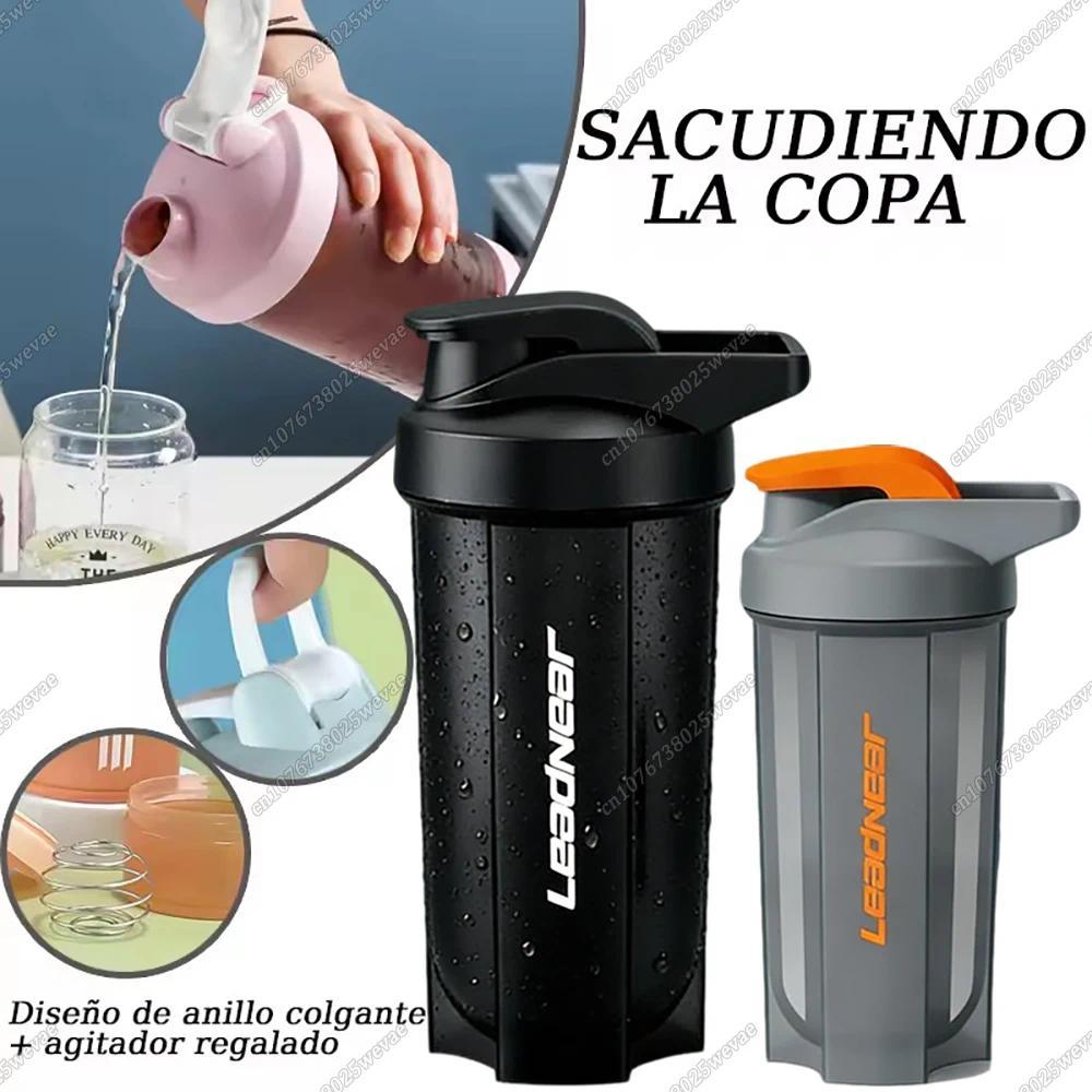 500ML Portable Sports Shaker Bottle Protein Powder Shaker Cup Leak Proof Water Bottle For Gym Fitnes