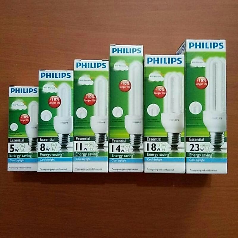 LAMPU PHILIPS ESSENTIALS 5W , 8W , 11W , 14W , 23W