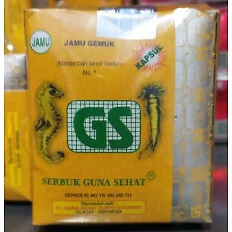 GS KAPSUL NO. 1 JAMU GEMUK SEHAT KEMASAN BARU