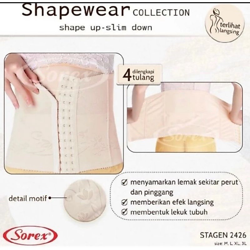 Stagen korset kait Sorex 2426 shapewear