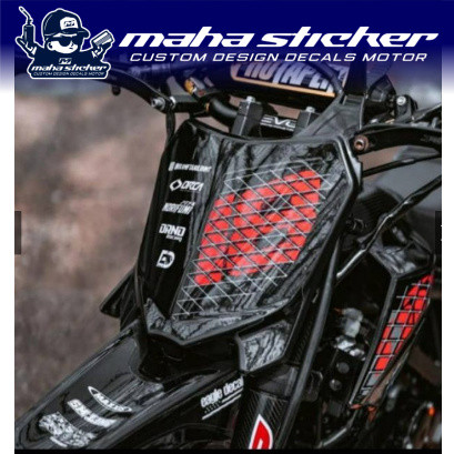 Cod decal klx bf / dtracker full body hitam terbaru termurah mahastiker