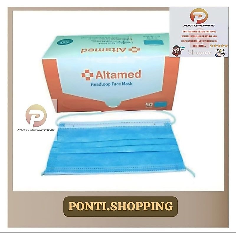 Masker Kerudung Altamed/Masker Hijab/Masker Medis