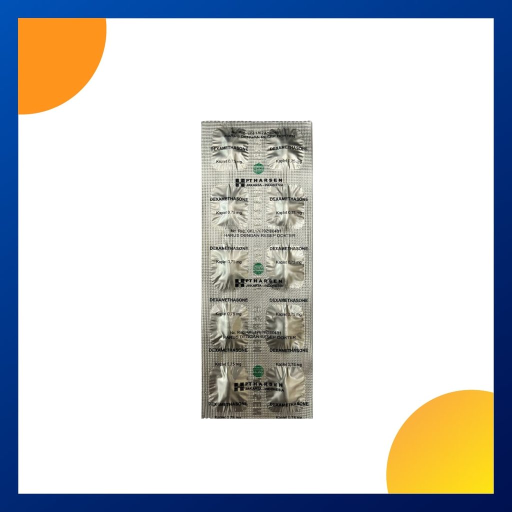 DEXAMETHASONE GENERIK HARSEN 0.75 MG 1 STRIP @ 10 KAPLET