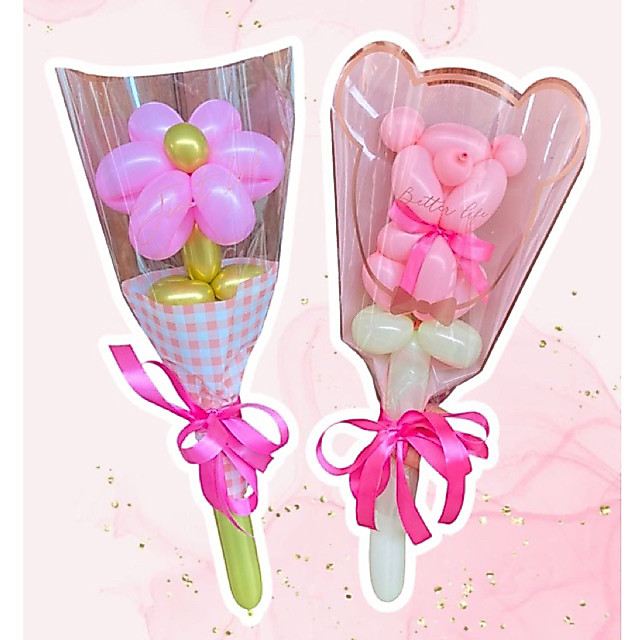 single buket balon wrap | buket balon wisuda graduation sidang skripsi sempro semsil | flowers balon