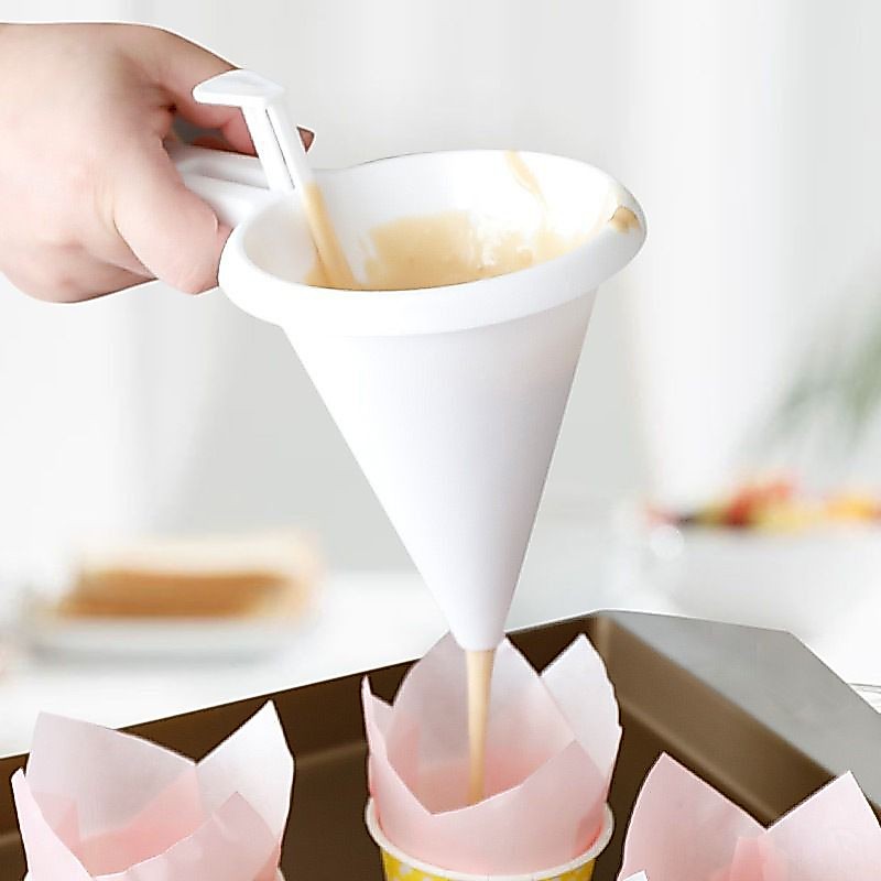 Corong Adonan Corong Kue Corong Dispenser Adonan Kue Adjustable Hand Hold Pancake EELHOE