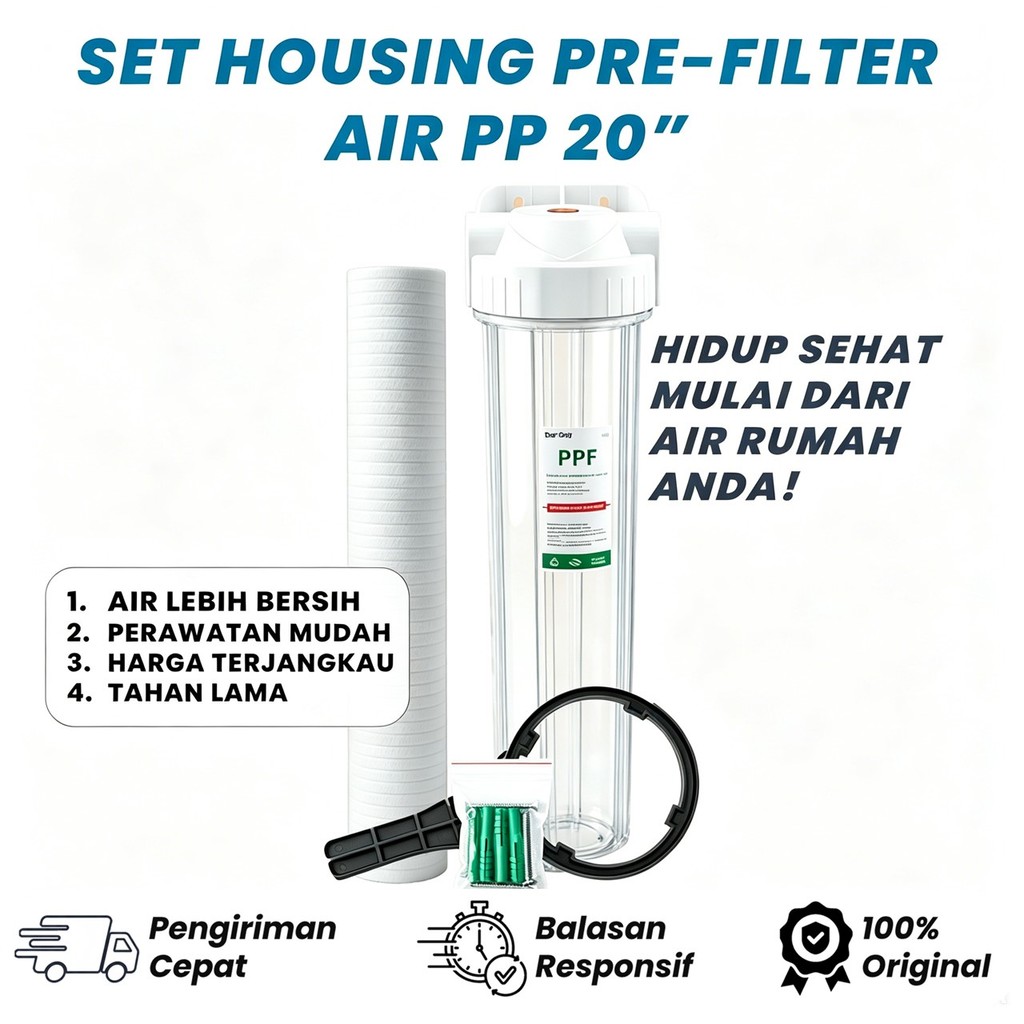 HOUSING FILTER AIR  20" + Filter PPF 5 Micron