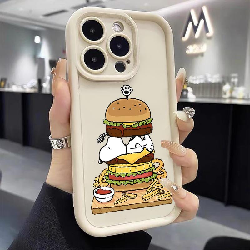 Casing For OPPO Reno5 4G 5G Reno3 Reno4 F Lite K Z Reno6 Case Slikon Shockproof Lucu Snoopy Softcas