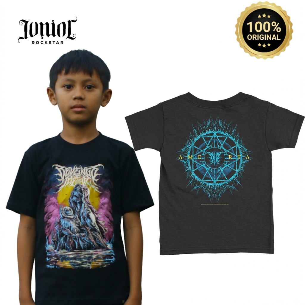JUNIORROCKSTAR Kaos Anak Official Merchandise Band Revenge The Fate - RTF - Amerta