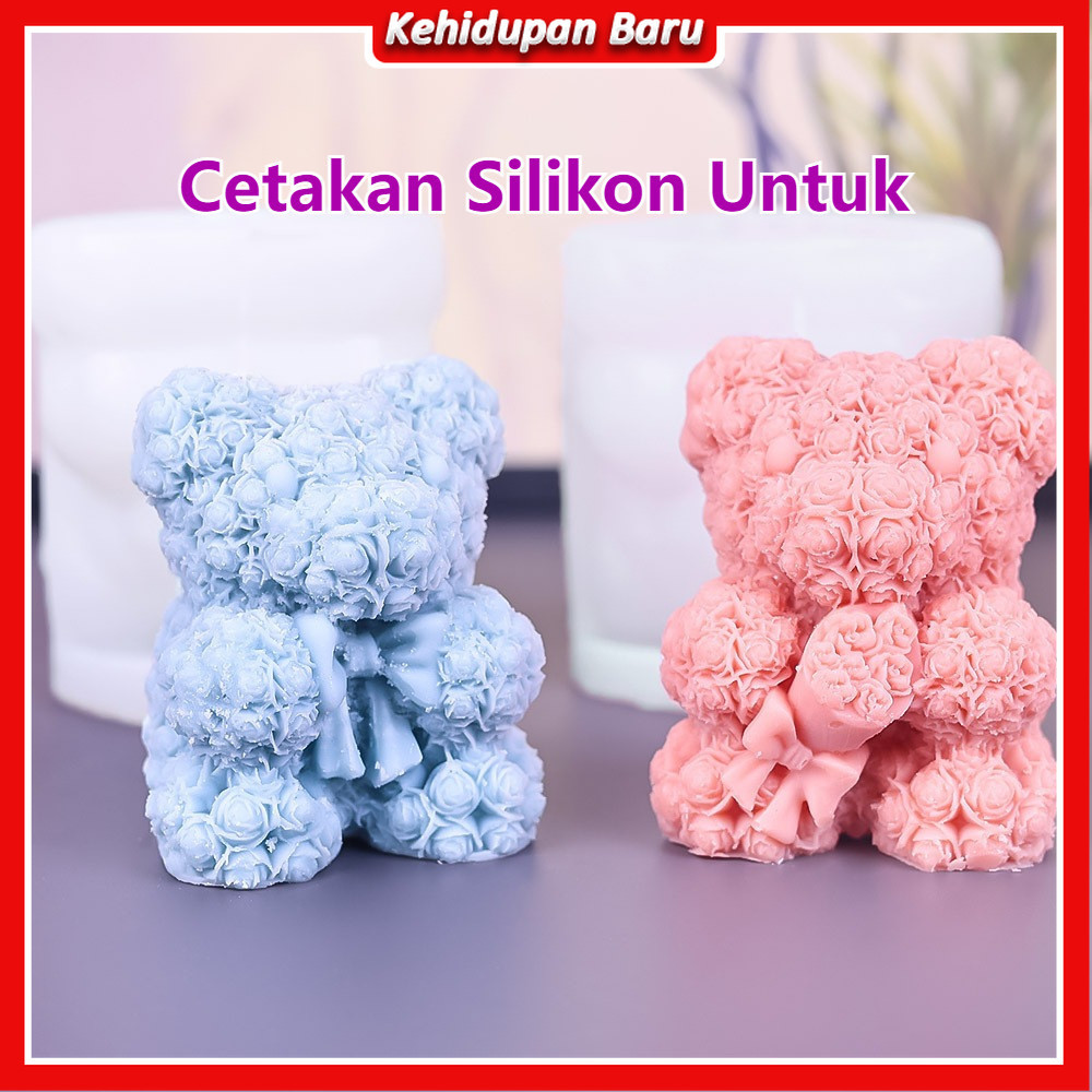Cetakan Silikon Berbentuk Beruang Kecil yang Menggemaskan/Cetakan silikon untuk puding/Food Grade Ce