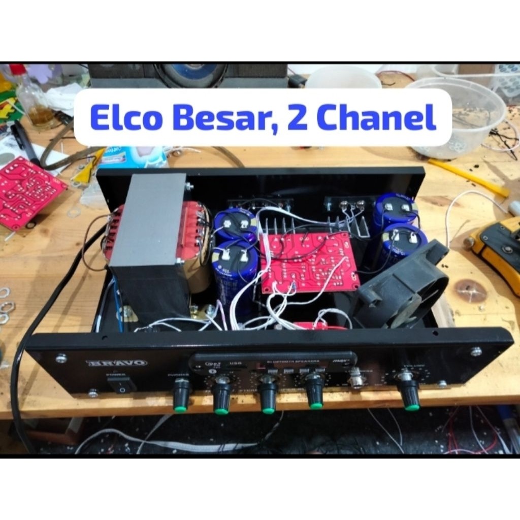 PROMO Power Amplifier 10 Amper Besar Murni CT 42 SUBWOFER. Bluetooth, Karaoke. HARGA MASI PROMO.