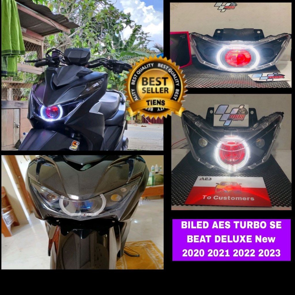 LAMPU BILED AES TURBO SE free D2 LASER BEAT DELUXE NEW 2020 2021 2022 2023 BEAT STREET FULL SET PNP