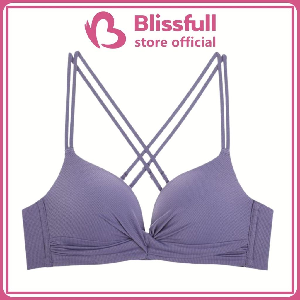 Blissfull - BH Seamless deep v cross women bra